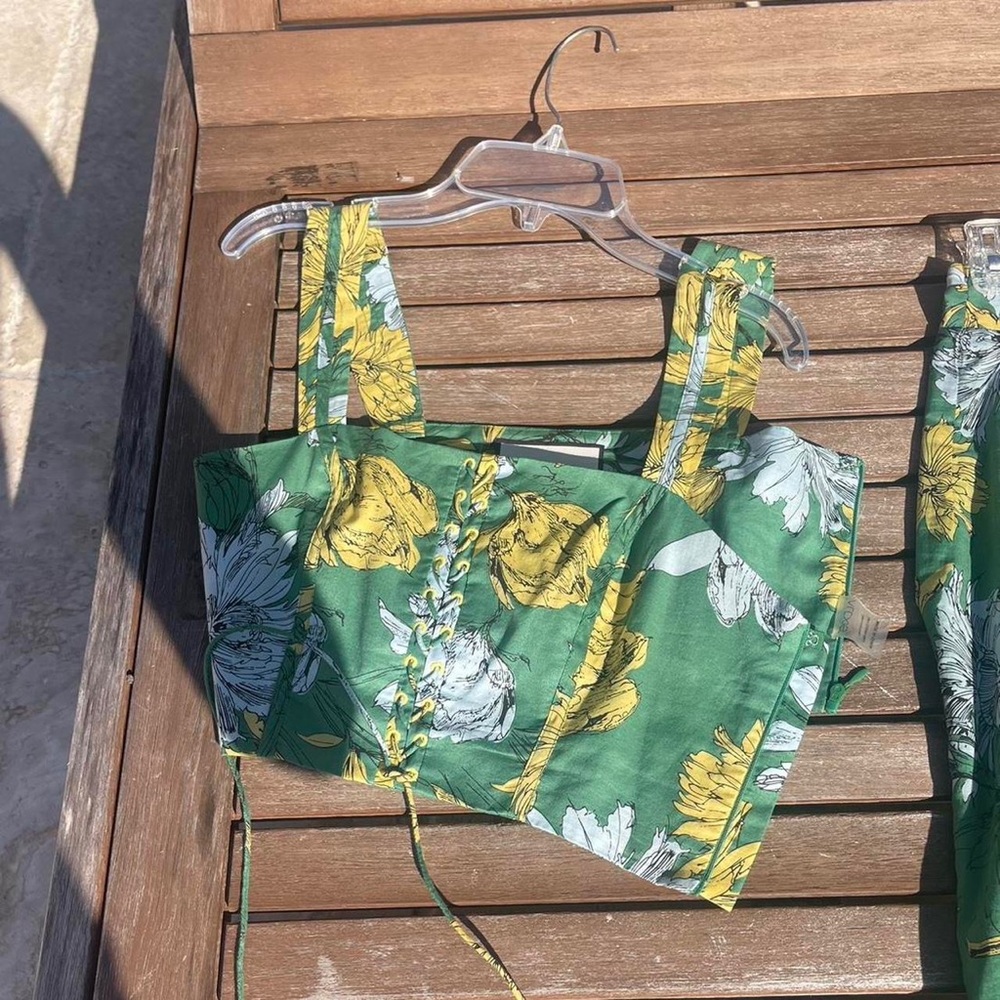 Alexis Green Floral Set (green/yellow floral)